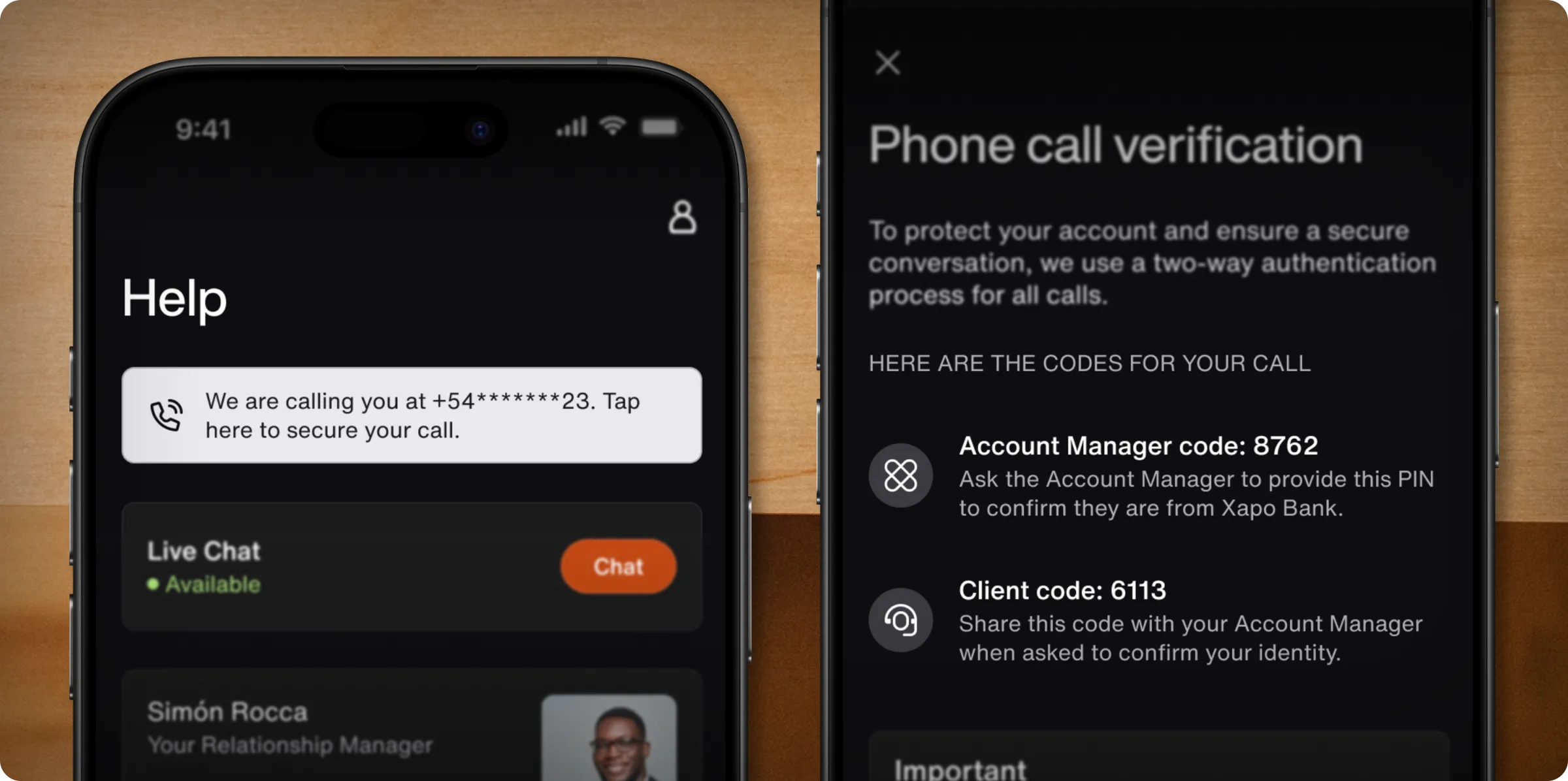Never wonder, "Is this really Xapo Bank calling?" again Image 2