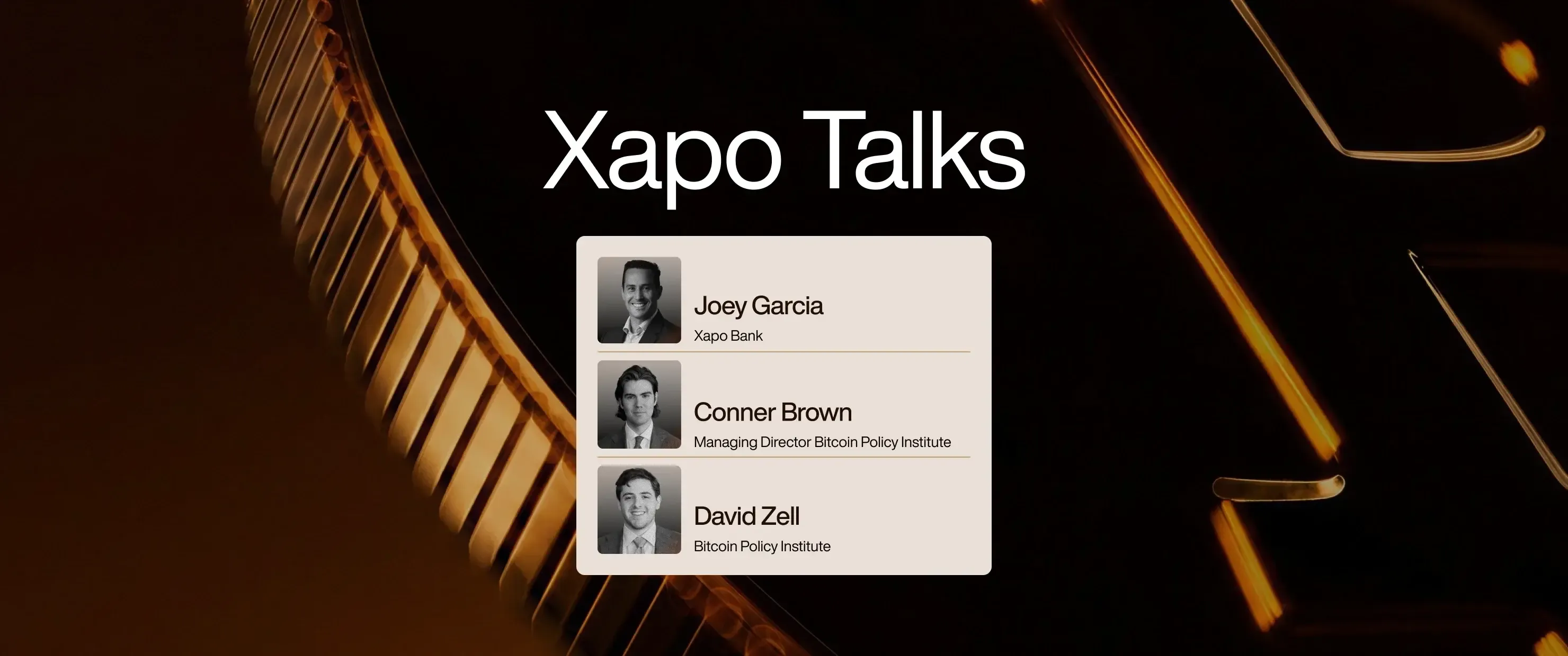 Bitcoin, not crypto: 5 key takeaways from Xapo Talks with the Bitcoin Policy Institute