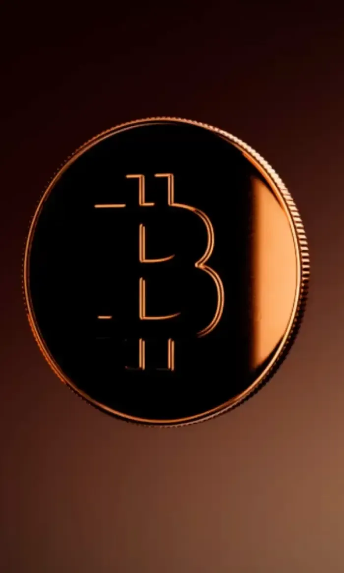 Gold Bitcoin coin