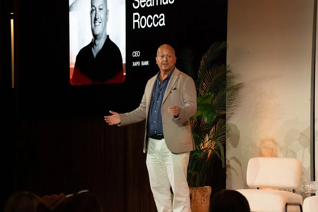 Xapo Summit - Seamus Rocca on stage