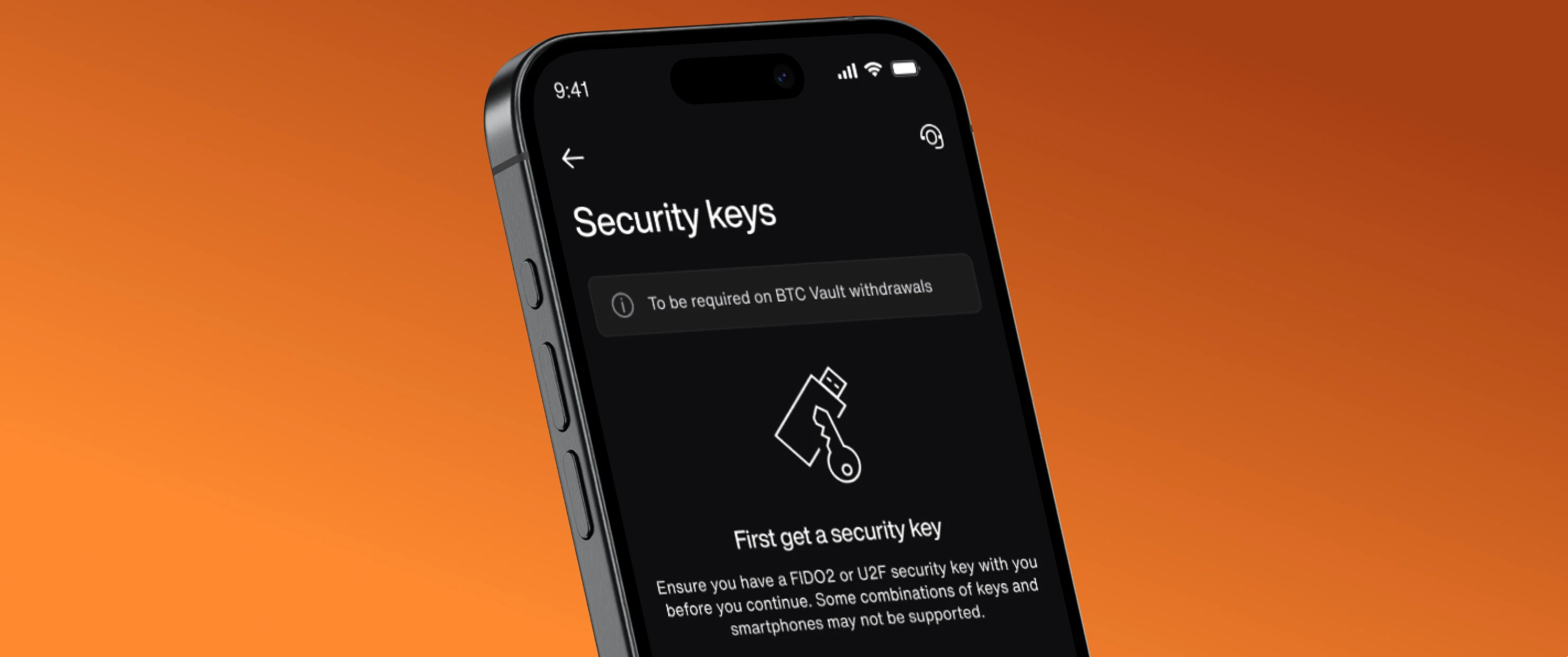 Set up a hardware security key and strengthen {{your Bitcoin Security}}