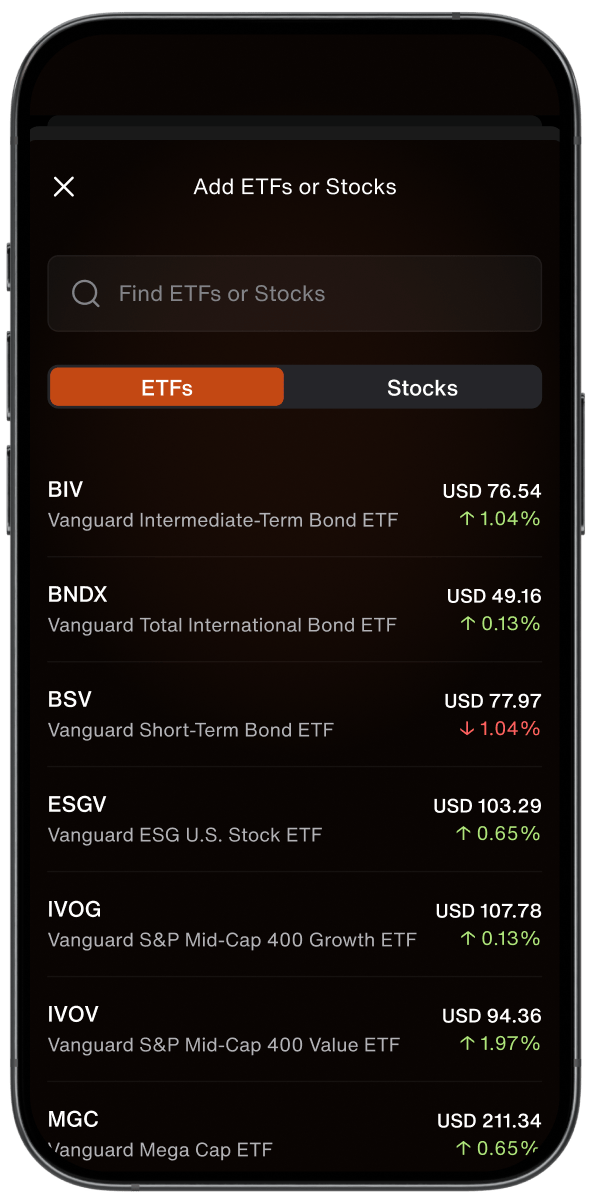 SELECT YOUR
ETFS FROM OUR
{{CURATED RANGE}}