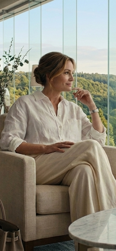 Woman Looking out the window