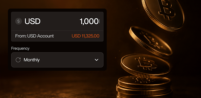 Xapo App automated order UI