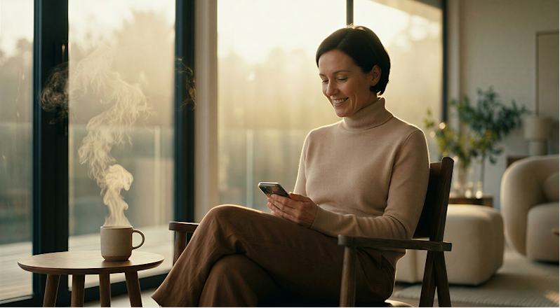 Woman on her phone