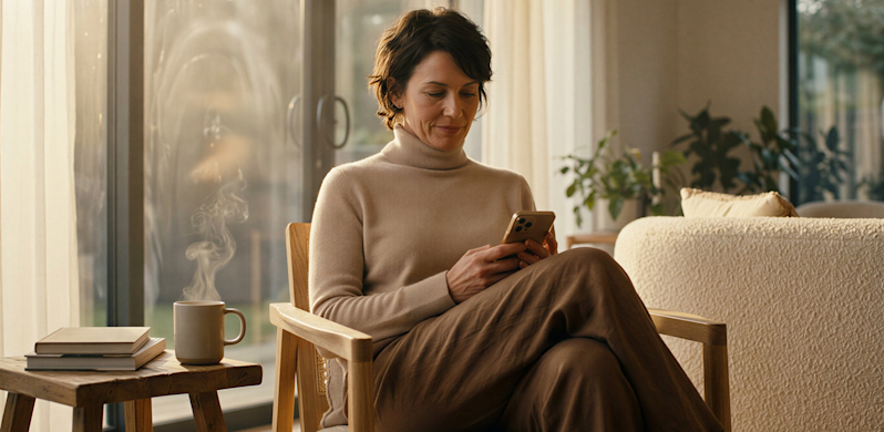 Woman on her phone