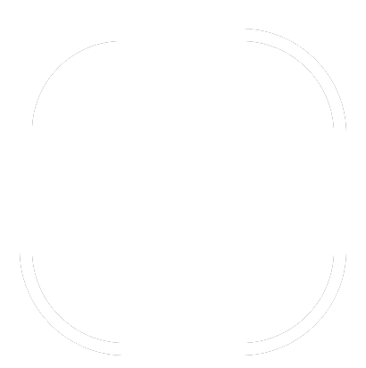 A very faint, minimalist graphic consisting of thin, curved grey lines indicating the four corners of a rounded square or circular frame.