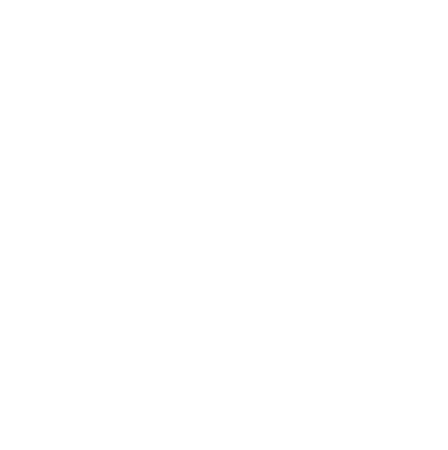 A black and white geometric graphic featuring two overlapping white squares with square cutouts, creating a checkered pattern on a solid black background.