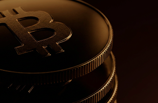 BTC stacked coins