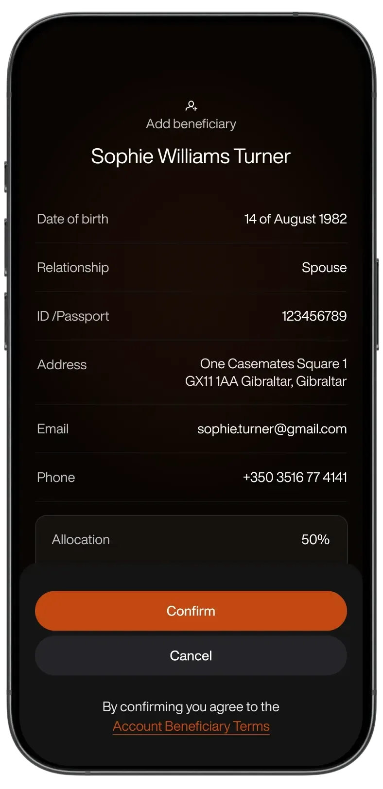 Save your preferences