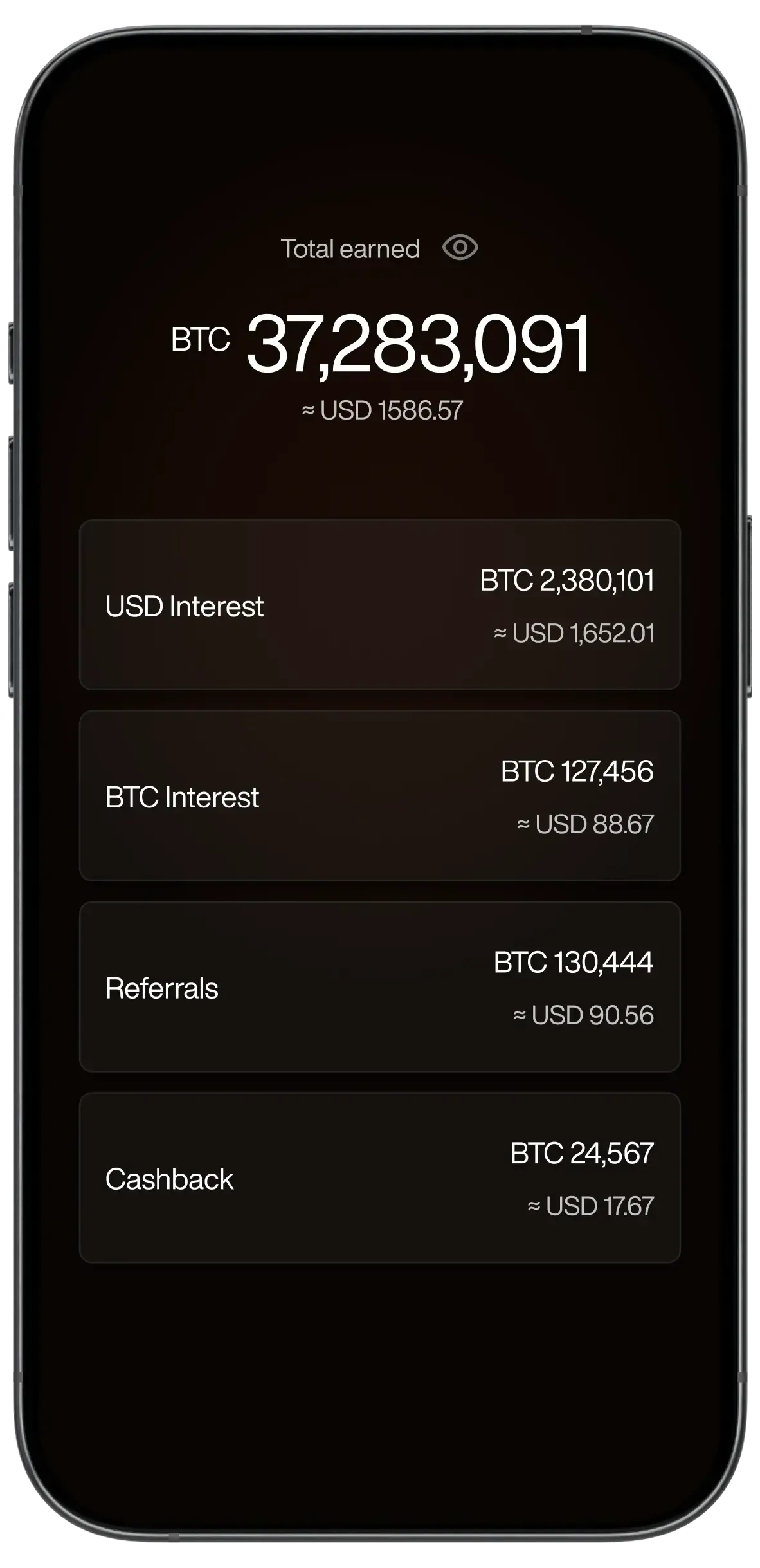 Earn interest on your Bitcoin, paid every day